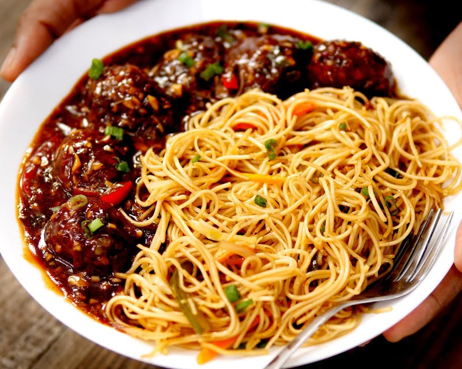 CHOWMEIN + CHILLI GRAVY - VEG COMBO