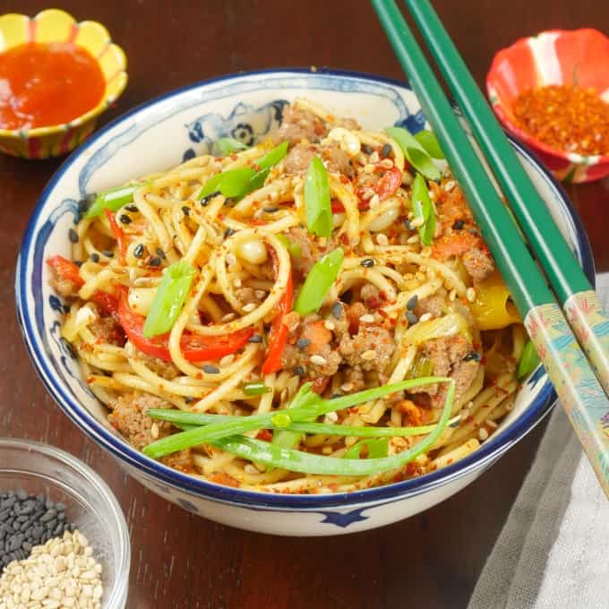MUTTON SCHEZWAN CHOWMEIN