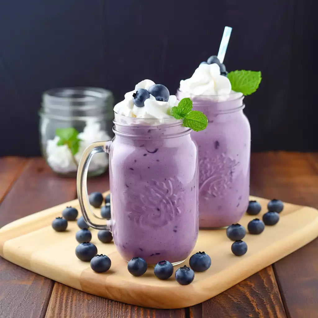 BLUEBERRY VANILLA MILK SHAKE