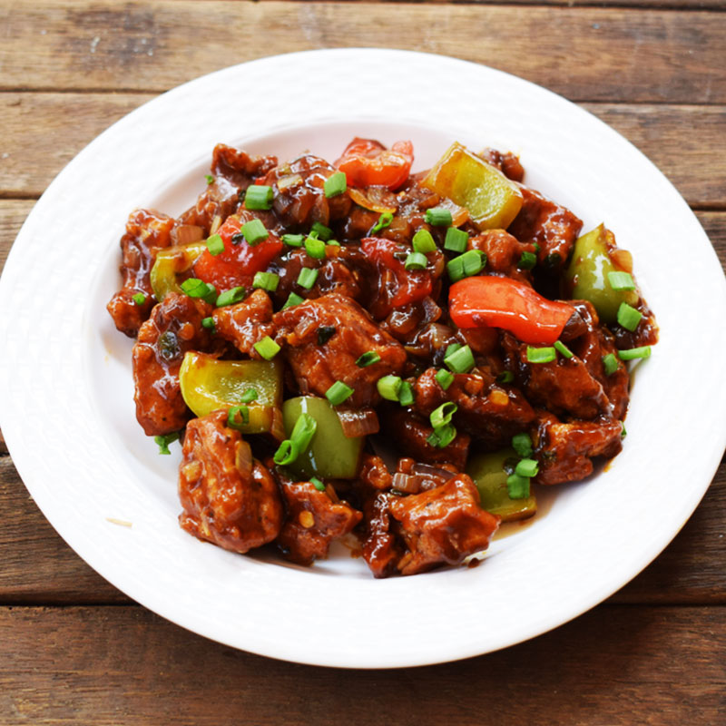CHICKEN CHILLI BONELESS GRAVY (8PC)