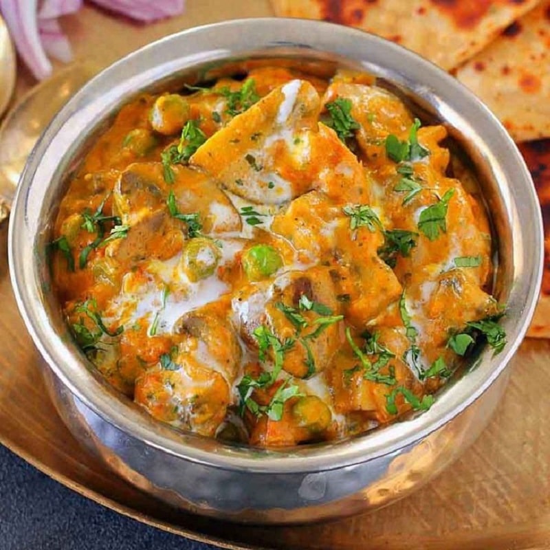 MUSHROOM MATAR MASALA
